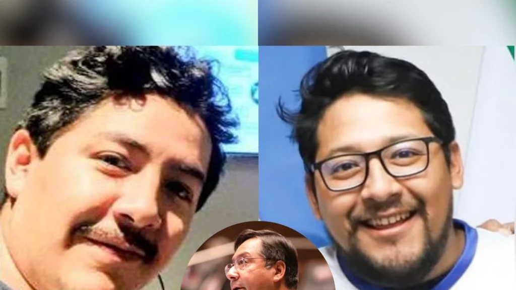 Luis Arce y sus hijos. / Foto: El Deber