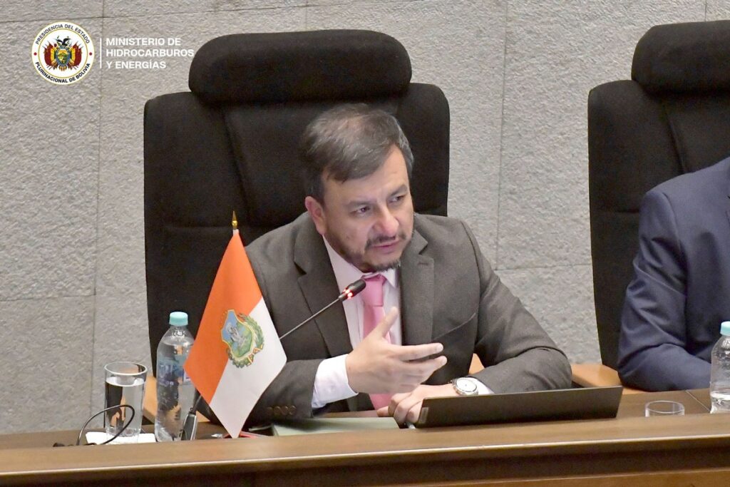 El Ministro de Hidrocarburos y Energías, Mauricio Medinaceli. / Foto: MH