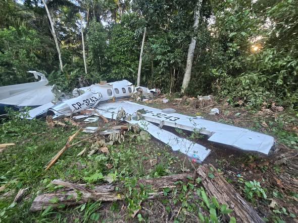 El avión siniestrado en el TIPNIS. / Foto: I Express