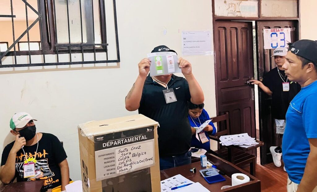 El balotaje en Santa Cruz. / Foto: TED Santa Cruz.