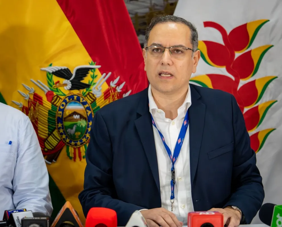 Presidente de Yacimientos Petrolíferos Fiscales Bolivianos (YPFB), Yussef Akly. / Foto: YPFB.