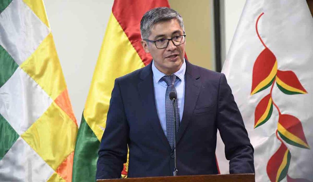 El ministro de Economía, José Gabriel Espinoza. Foto MEFP