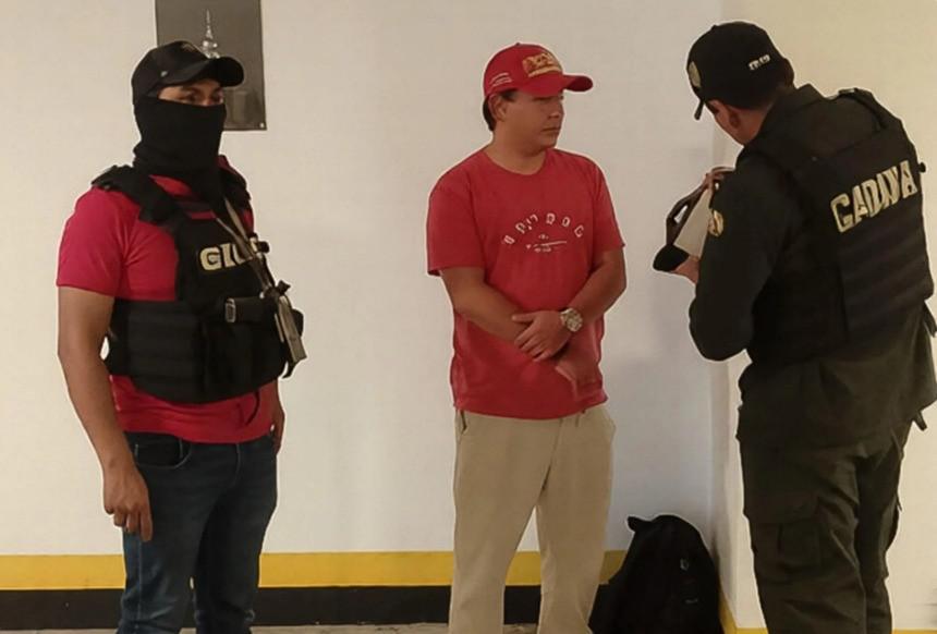 La detención de Marcelo Arce el 20 de marzo. / Foto: EFE.