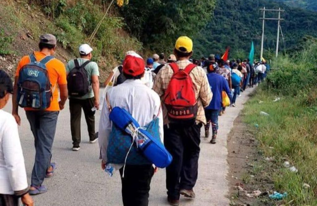 La marcha que partió de Pando. / Foto: Red Tacana.