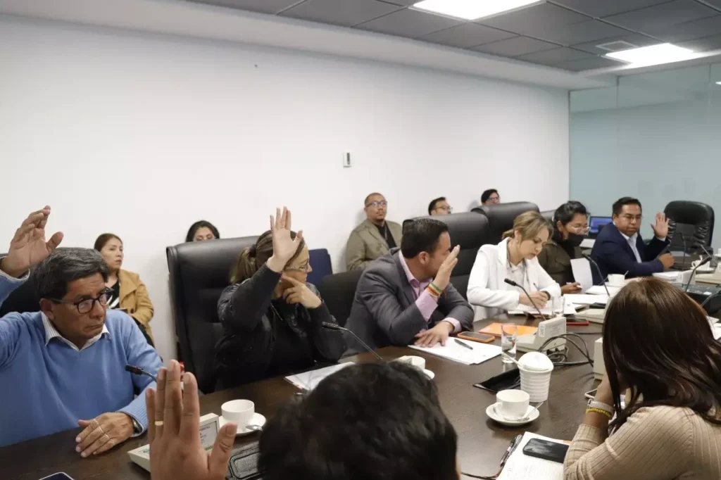 La sesión de la Comisión de Planificación, Política Económica y Finanzas. / Foto: Cámara de Diputados.