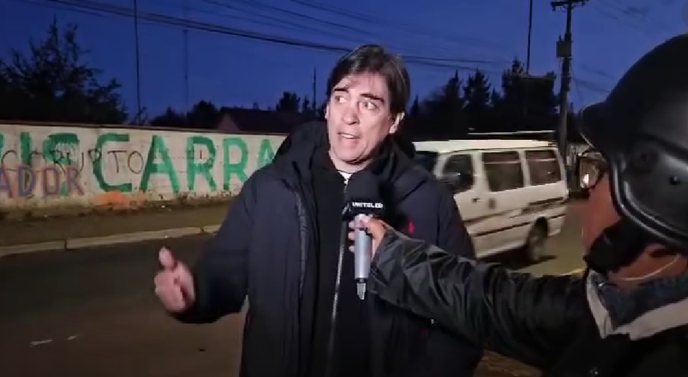 El ministro Mauricio Zamora en El Alto, en medio del operativo del corredor humanitario. / Foto eju.tv