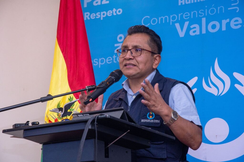 El Defensor del Pueblo, Pedro Callisaya. / Foto: DP.