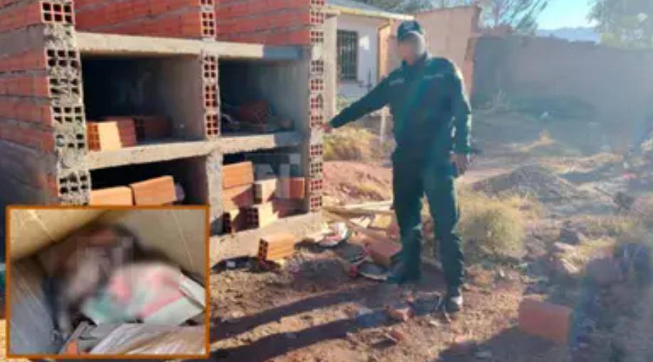 El lugar en el que fueron hallados dos de los cuerpos. / Foto: Notivisión