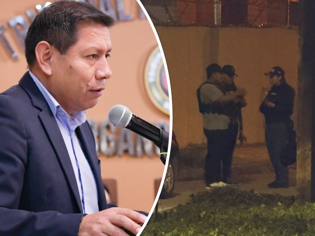 El magistrado Víctor Hugo Claure asesinado en Santa Cruz. / Fotos DTV