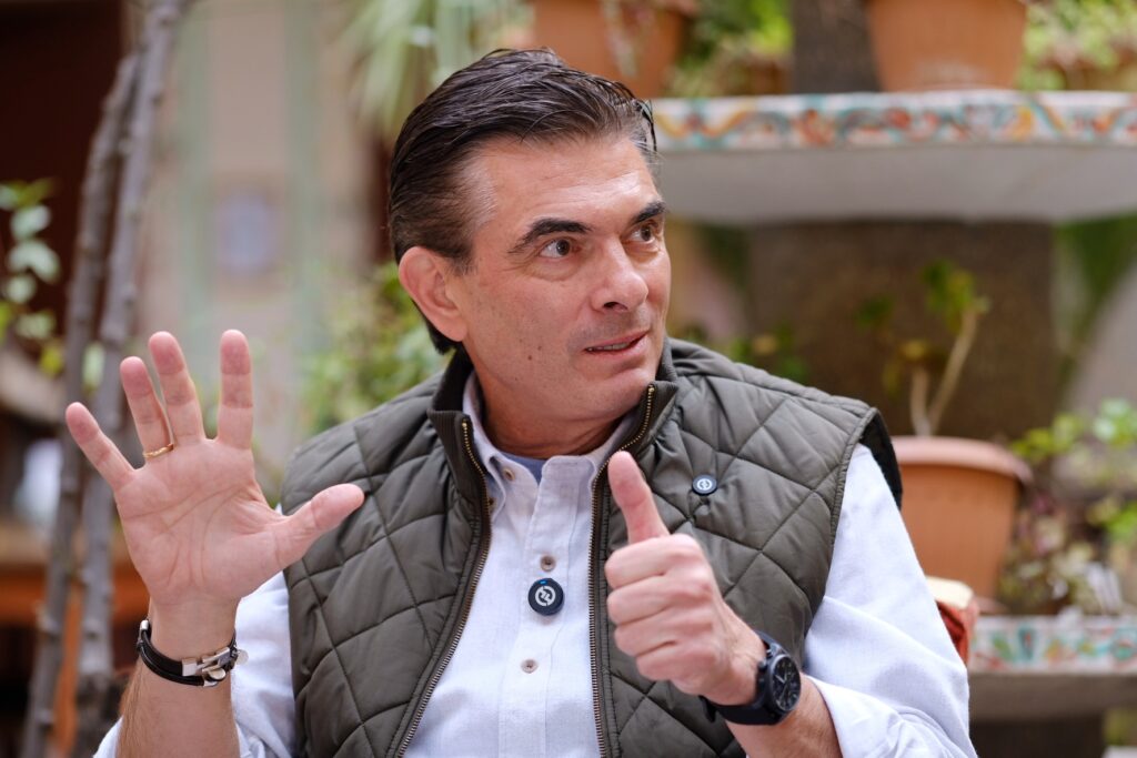 El presidente Rodrigo Paz en la entrevista con Cabildeo Digital. / Foto: DirCom