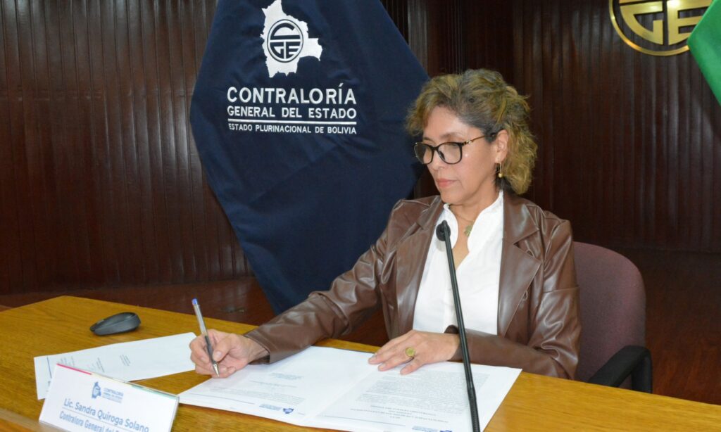 La contralora general del Estado, Sandra Quiroga. / Foto: CGE.