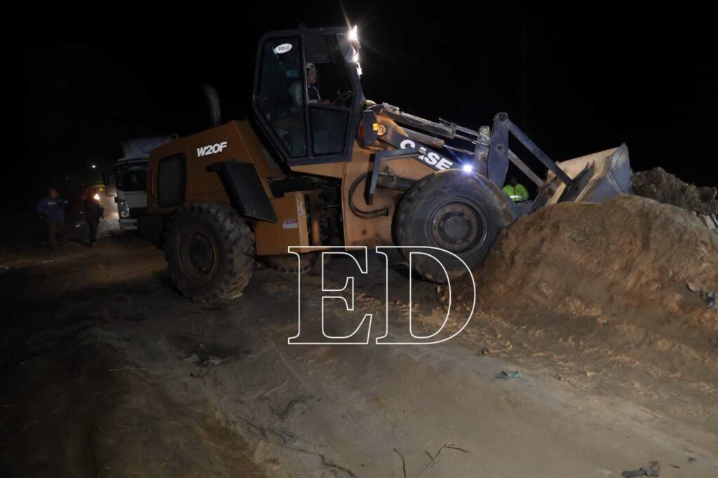 El desbloqueo en San Julián. / Foto: El Deber