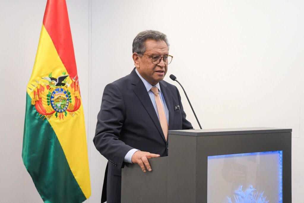 El ministro de Gobierno, Marco Antonio Oviedo. / Foto Min. Gobierno