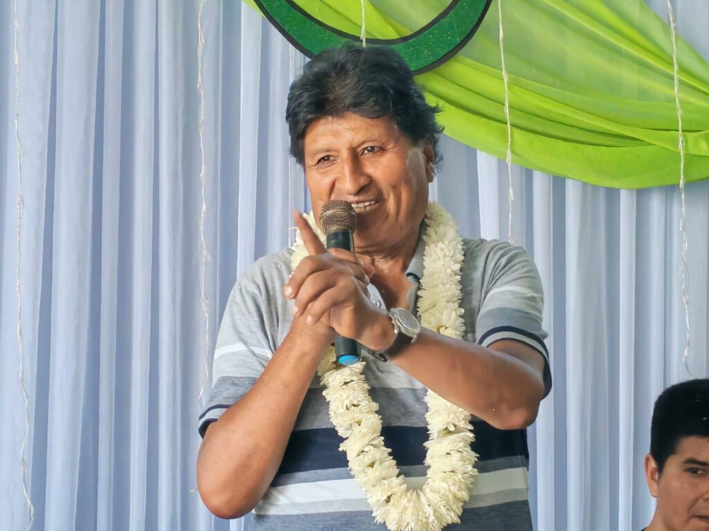 Evo Morales en un evento en el Chapare. / Foto: Facebook