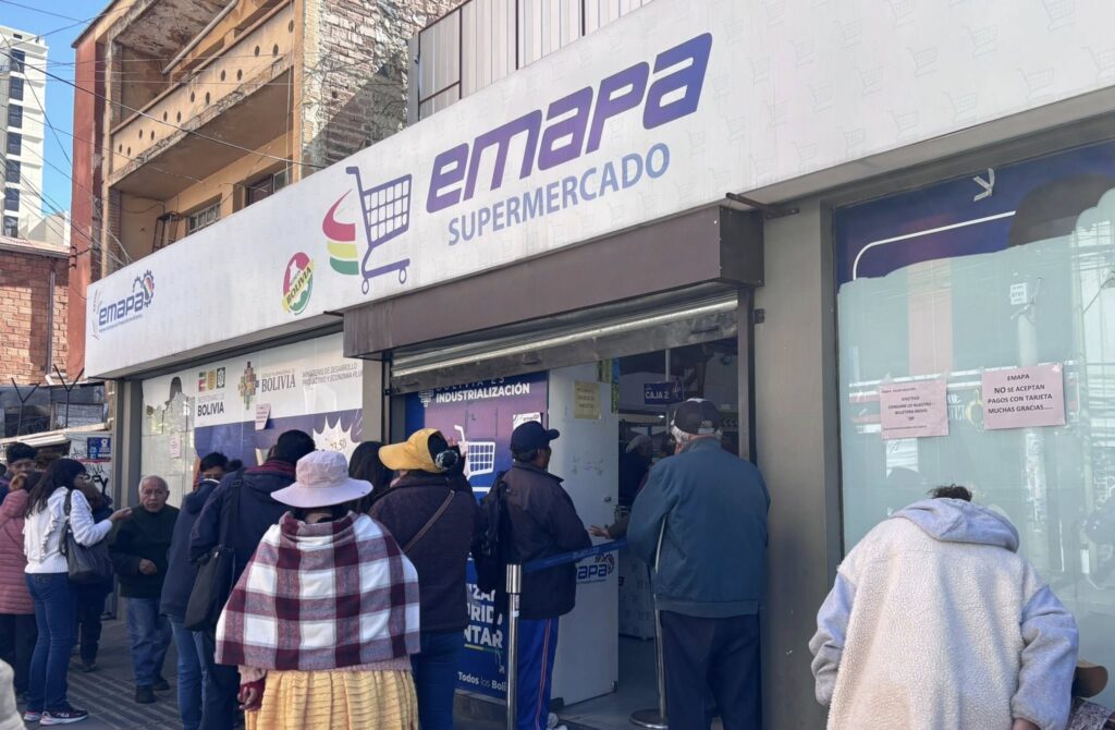 La agencia de Emapa de Miraflores, en La Paz. / Foto: Emapa.