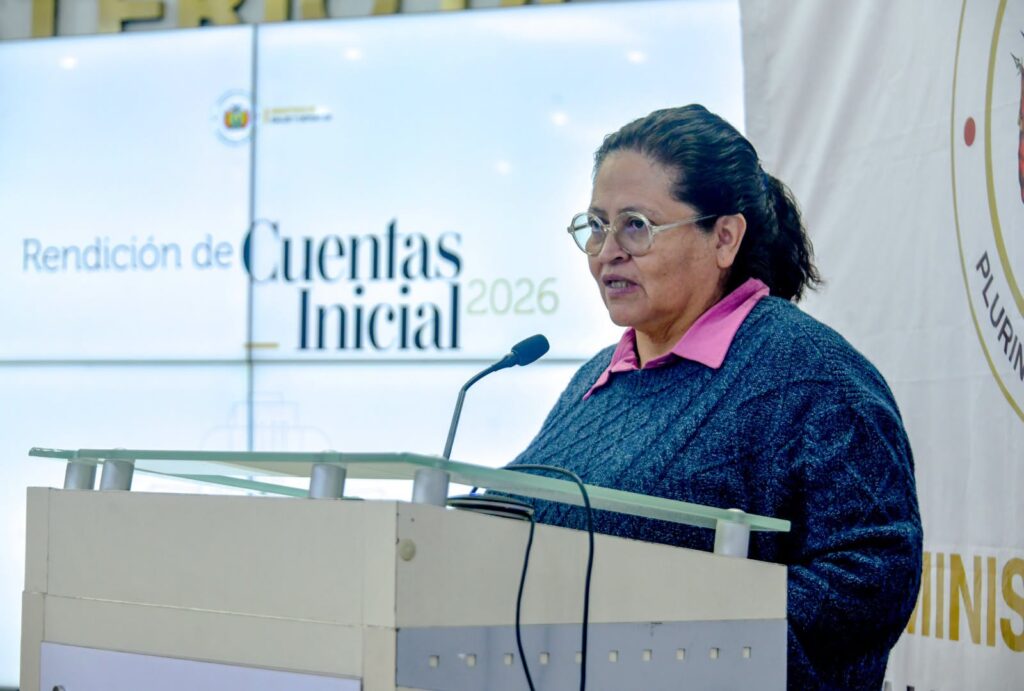 La ministra de Salud y Deportes, Marcela Flores. / Foto: MDS