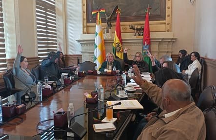 La sesión del Concejo de La Paz de la semana pasada. / Foto: Concejo