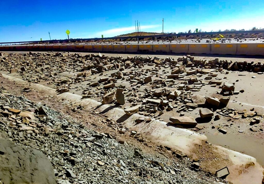 Una de las carreteras afectadas por los bloqueos. / Foto: ABC