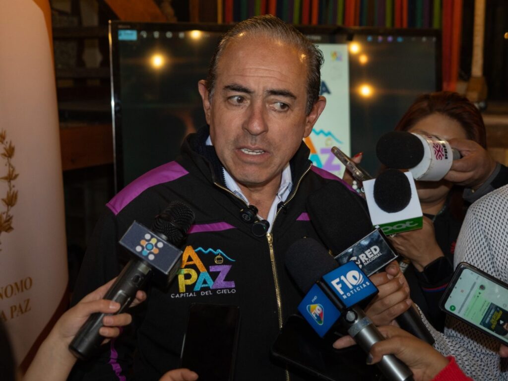 El alcalde de La Paz, César Dockweiler. / Foto: GAMLP.