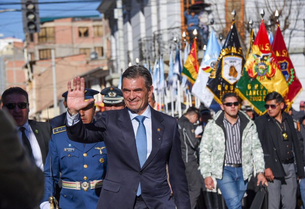 El presidente Rodrigo Paz en Oruro. / Foto: RP