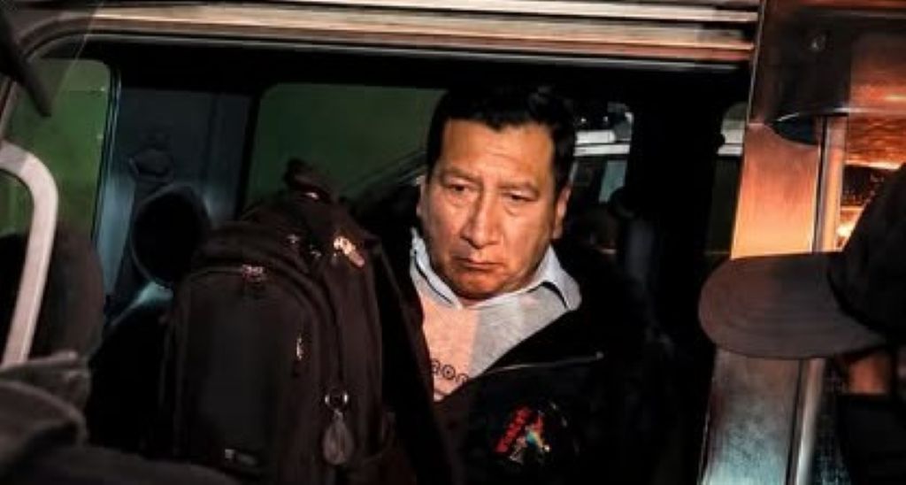 La detención de Freddy Mamani. / Foto: RRSS