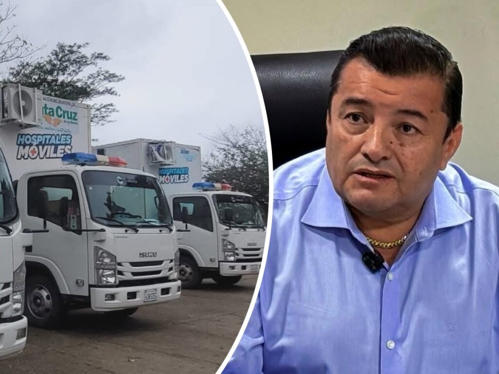 Los hospitales móviles que compró Jhonny Fernández. / Foto: eju.tv