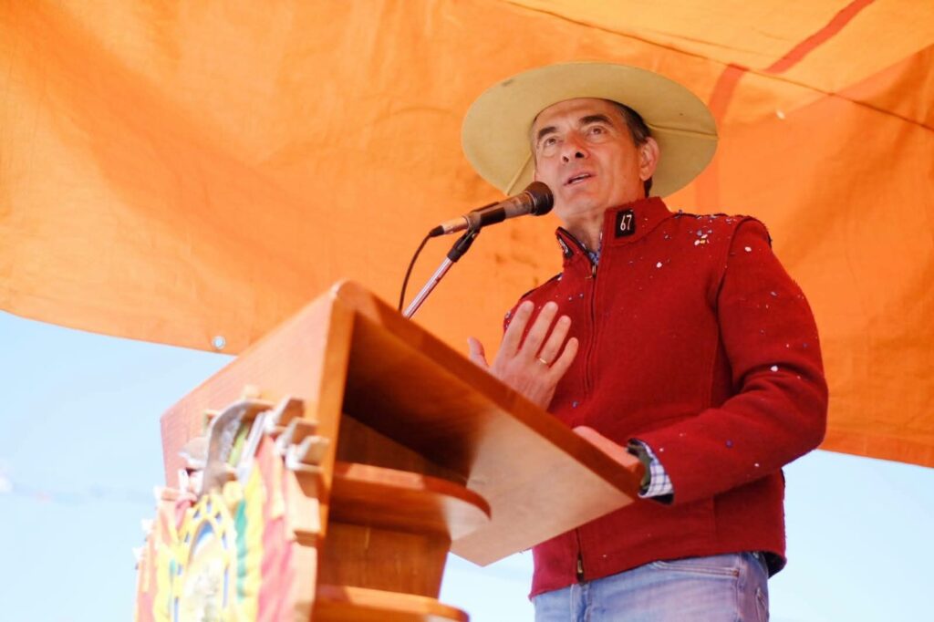 El presidente Rodrigo Paz en El Alto. / Foto: RP