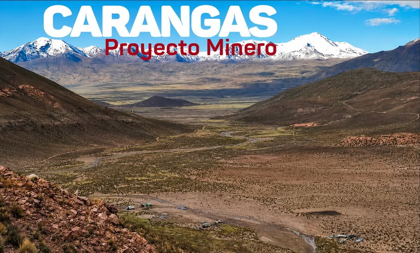 El proyecto minero Carangas. / Foto: Gobernación de Oruro.