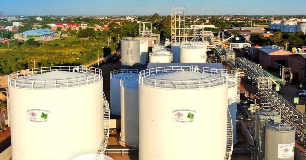 La Planta de Biodiésel está ubicada en Santa Cruz que construyó Luis Arce. / Foto: YPFB