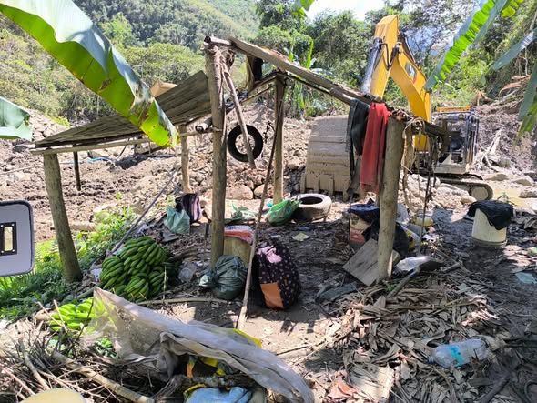 La actividad minera denunciada por Senda Verde. / Foto: AJAM.