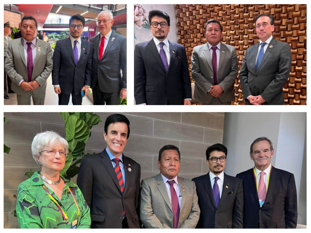 Las reuniones que sostuvo el nuevo canciller de Bolivia. / Fotocomposición: eju.tv