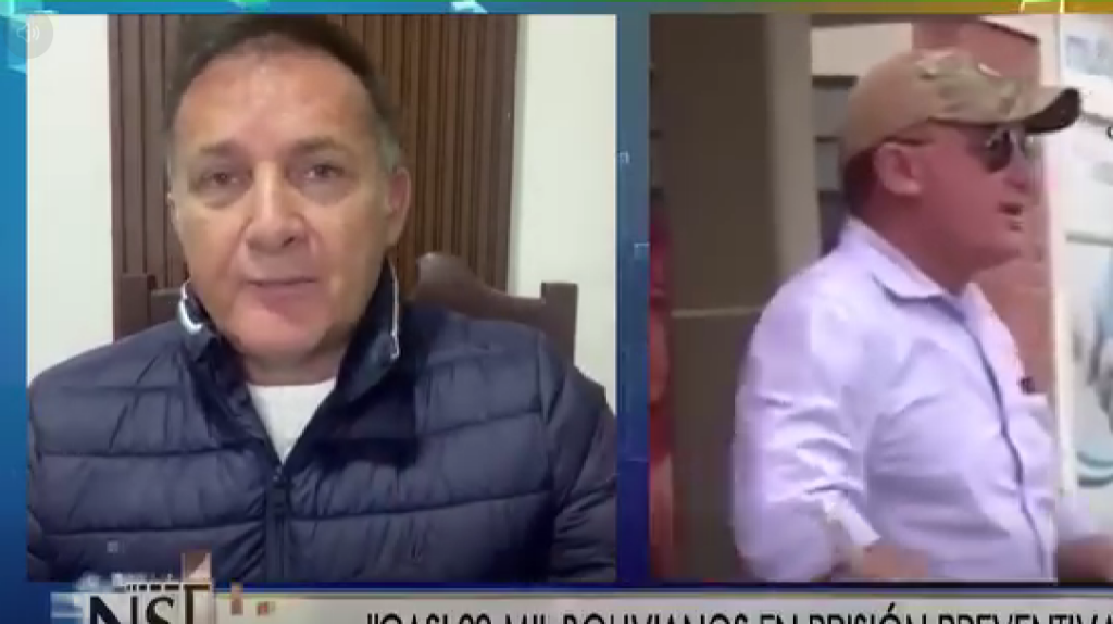 El ministro López en la entrevista con Cadena A. Foto captura de video.