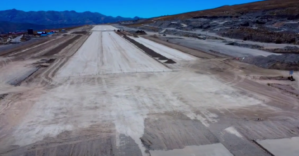 Las obras en el aeropuerto de Potosí / Foto: eju.tv