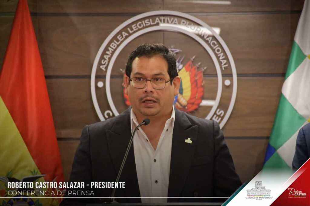 El presidente de Diputados, Roberto Castro. / Foto: CD