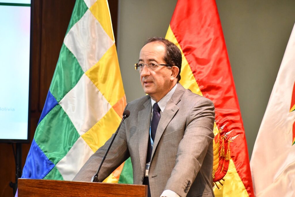 El presidente ejecutivo del Servicio de Impuestos Nacionales (SIN), Jorge Zogbi. / Foto: SIN