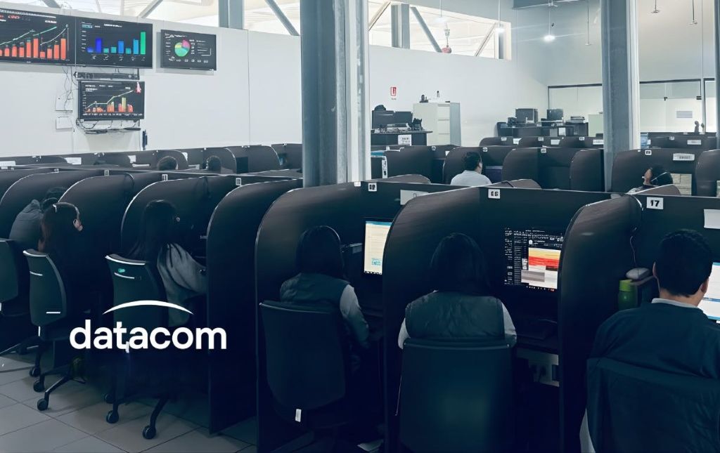 Uno de los centros de atención al cliente de Datacom. / Foto: Datacom.