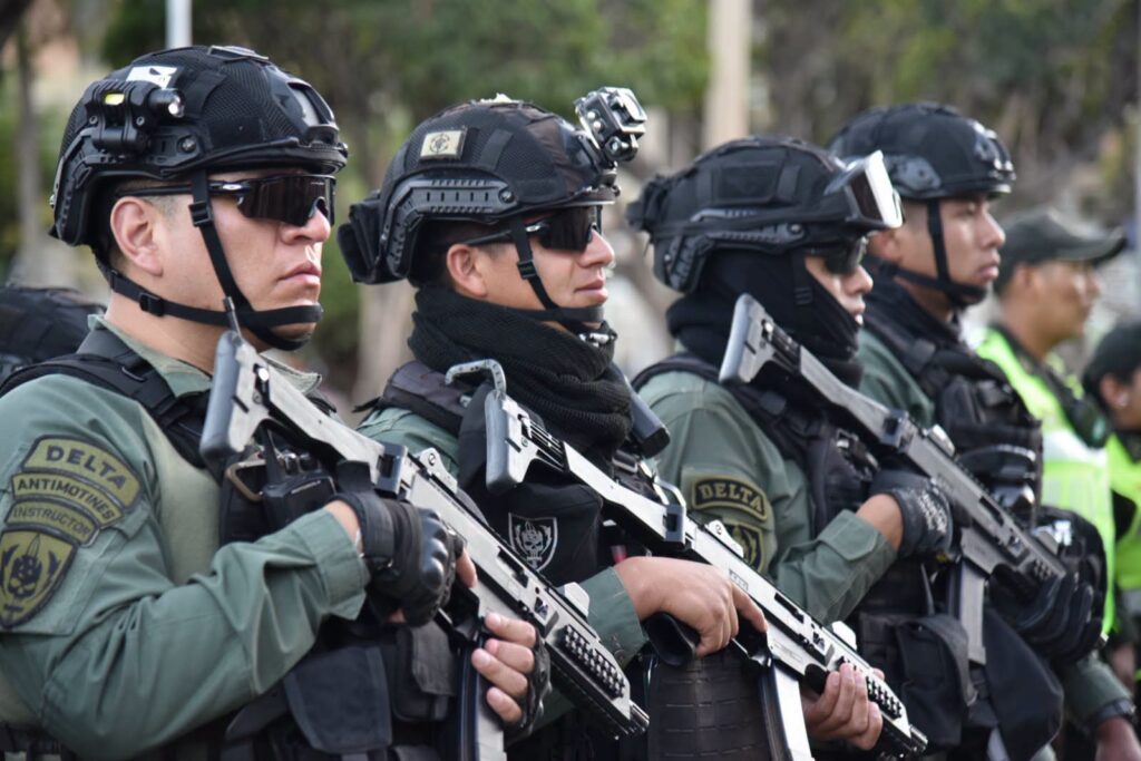 Efectivos de la fuerza Delta. / Foto: Policía.