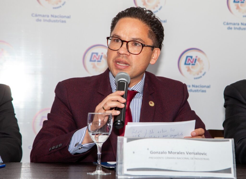 El presidente de la Cámara Nacional de Industrias, Gonzalo Morales. / Foto: CNI.
