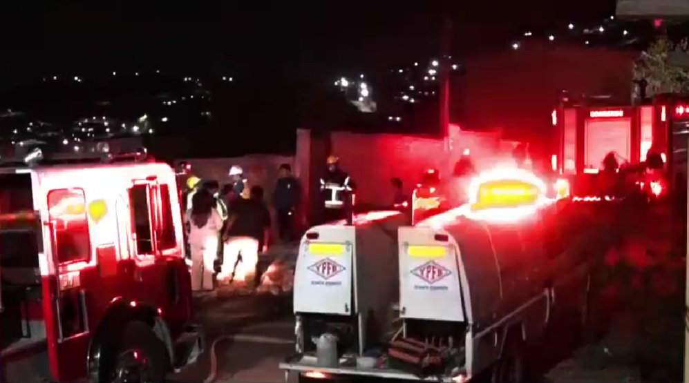 La zona de la fuga de gas en Cochabamba. / Foto: Captura de video.