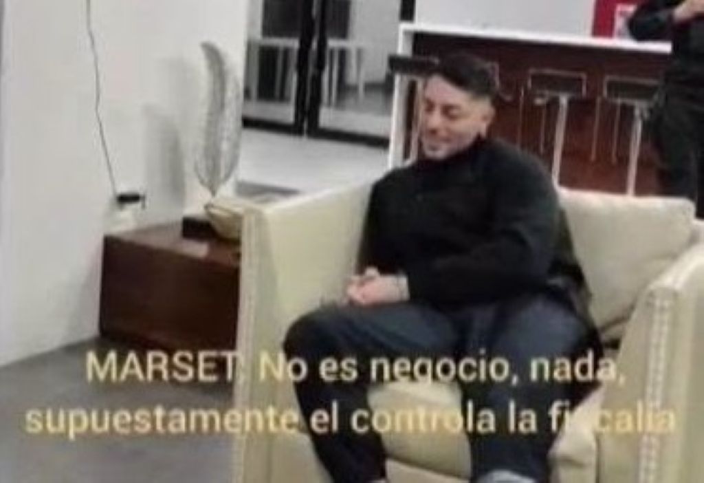 Marset en el video en el que implica a Mariaca. / Foto: RRSS