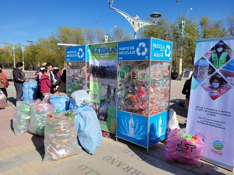 Puntos de reciclaje en Bolivia. / Foto: Economy