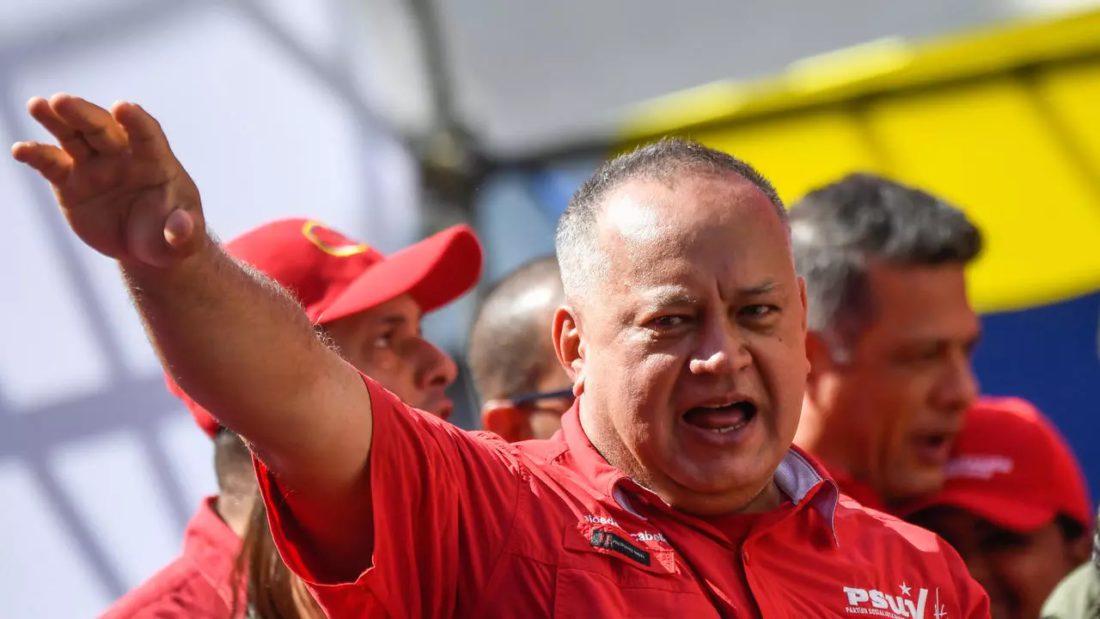 El presidente de la Asamblea Constituyente venezolana Diosdado Cabello, participa de un acto en Caracas, el 27 de febrero de 2020