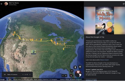 Lit Trips, recorridos literarios con Google Earth.