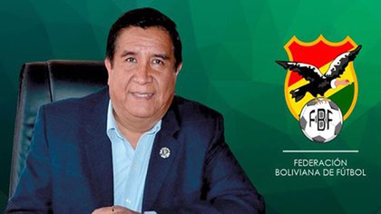César Salinas, presidente de la Federación Boliviana de Fútbol (FBF)