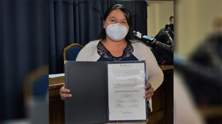 El TED Cochabamba entrega credenciales a la nueva alcaldesa de ...