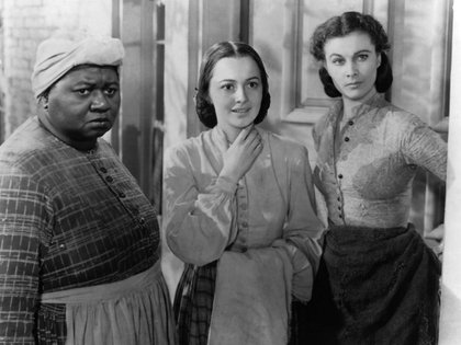 Hattie McDaniel, Olivia de Havilland y Vivien Leigh en "Gone with the Wind" 