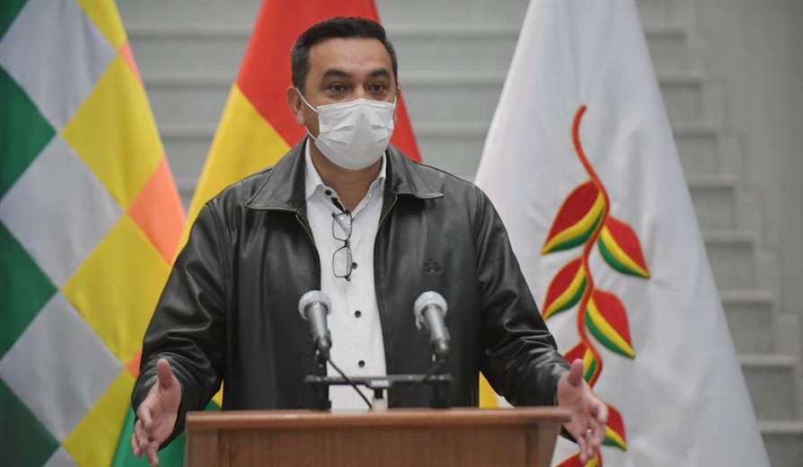 El ministro Yerko Núñez denunció en la jornada que a la bancada del MAS no le interesa ni la salud ni la economía /Foto: ABI 