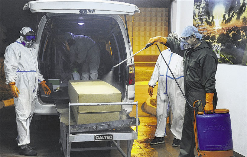 El departamento de Santa Cruz es uno de los más afectados por la pandemia en Bolivia. Foto. AFP 