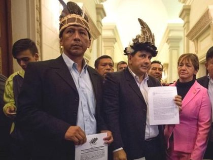 Diputados de Amazonas Rome Guzamana, Julio Ygarza y Nirma Guarulla