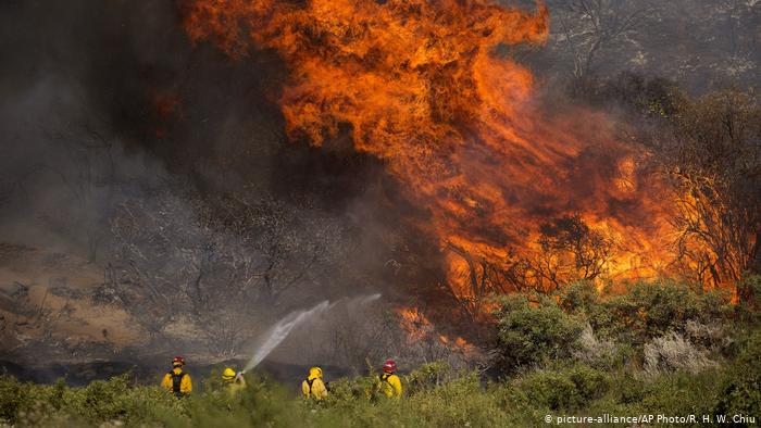 USA Waldbrände in Kalifornien (picture-alliance/AP Photo/R. H. W. Chiu)